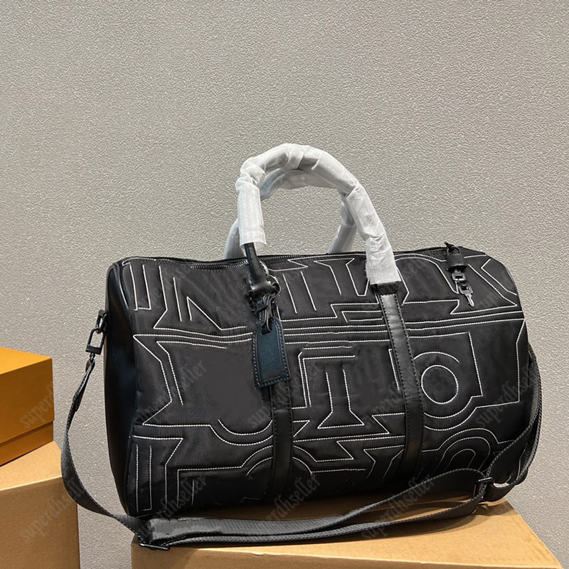 Fashion Duffel Bags Embroidery Shoulder Bag Large Capacity Crossbody Unisex Shopping Totes Handle Luggage Cross Body Tote Outdoor Pack Stuff Sacks High-quality, Black
Fashion Duffel Bags Embroidery Shoulder Bag Large Capacity Crossbody Unisex Shopping Totes Handle Luggage Cross Body Tote Outdoor Pack Stuff Sacks High-quality, Black