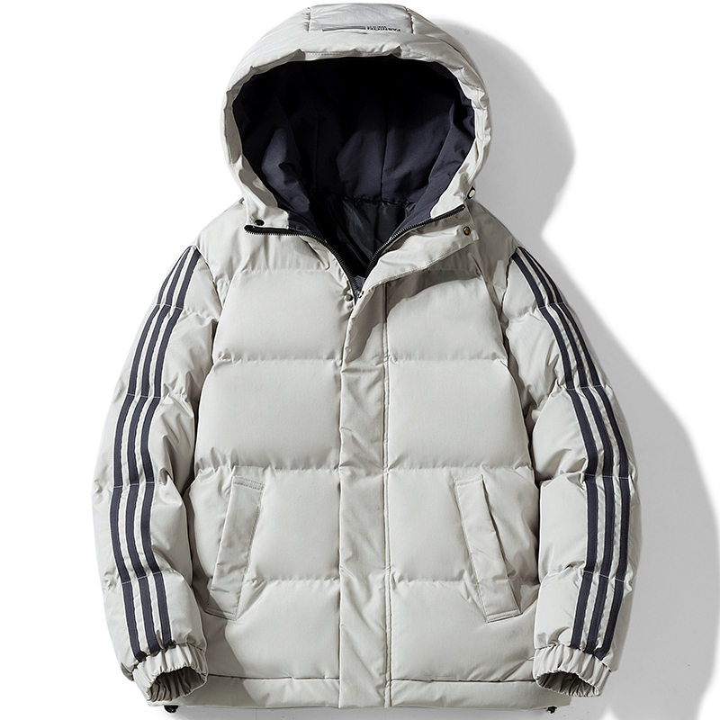 Mens Jackets Winter Men Male Coats Thicken Warm Hooded Striped Wholesale Clothing Fashion Street Outwear Youth Boy 5XL 221129