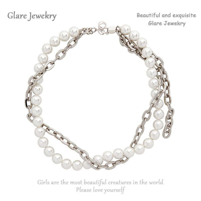 Europe And The United States New Retro Fashion Short Double Layer Necklace Metal Pearl Personality Female Necklace Trend Accessories 221201
Europe And The United States New Retro Fashion Short Double Layer Necklace Metal Pearl Personality Female Necklace Trend Accessories 221201