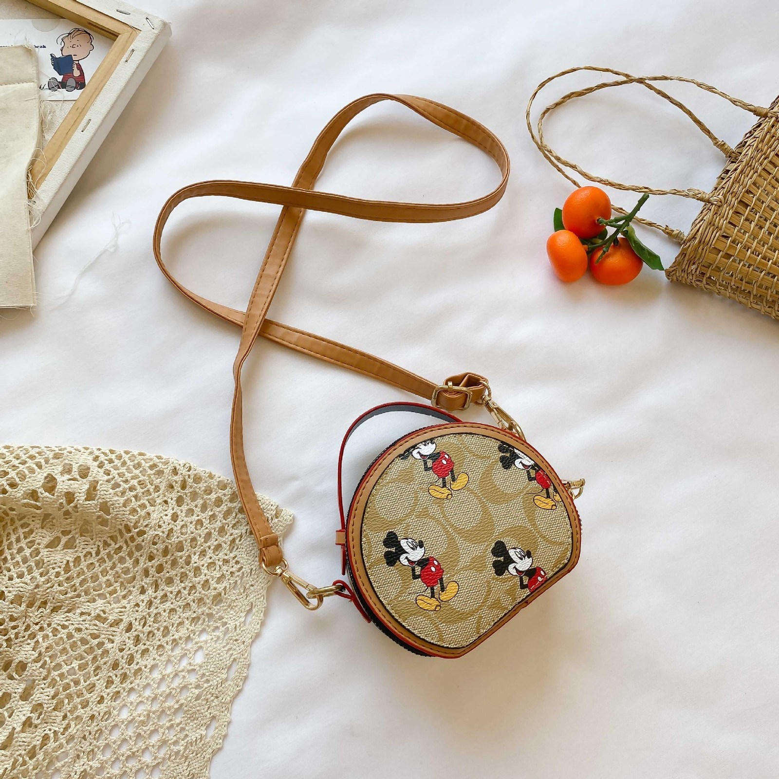 Backpacks Mini Kids Bags Princess Accessory Cartoon Cute Mouse Children Messenger Lovely Girls Chain Wallet Fashion 221129