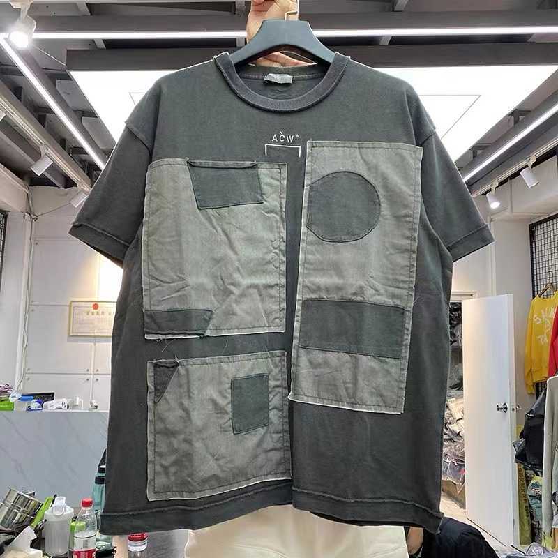 Men's T-Shirts Patchwork reverse process lettering printing dyeing short-sleeved t-shirt man T221130, Khaki
Men's T-Shirts Patchwork reverse process lettering printing dyeing short-sleeved t-shirt man T221130, Khaki