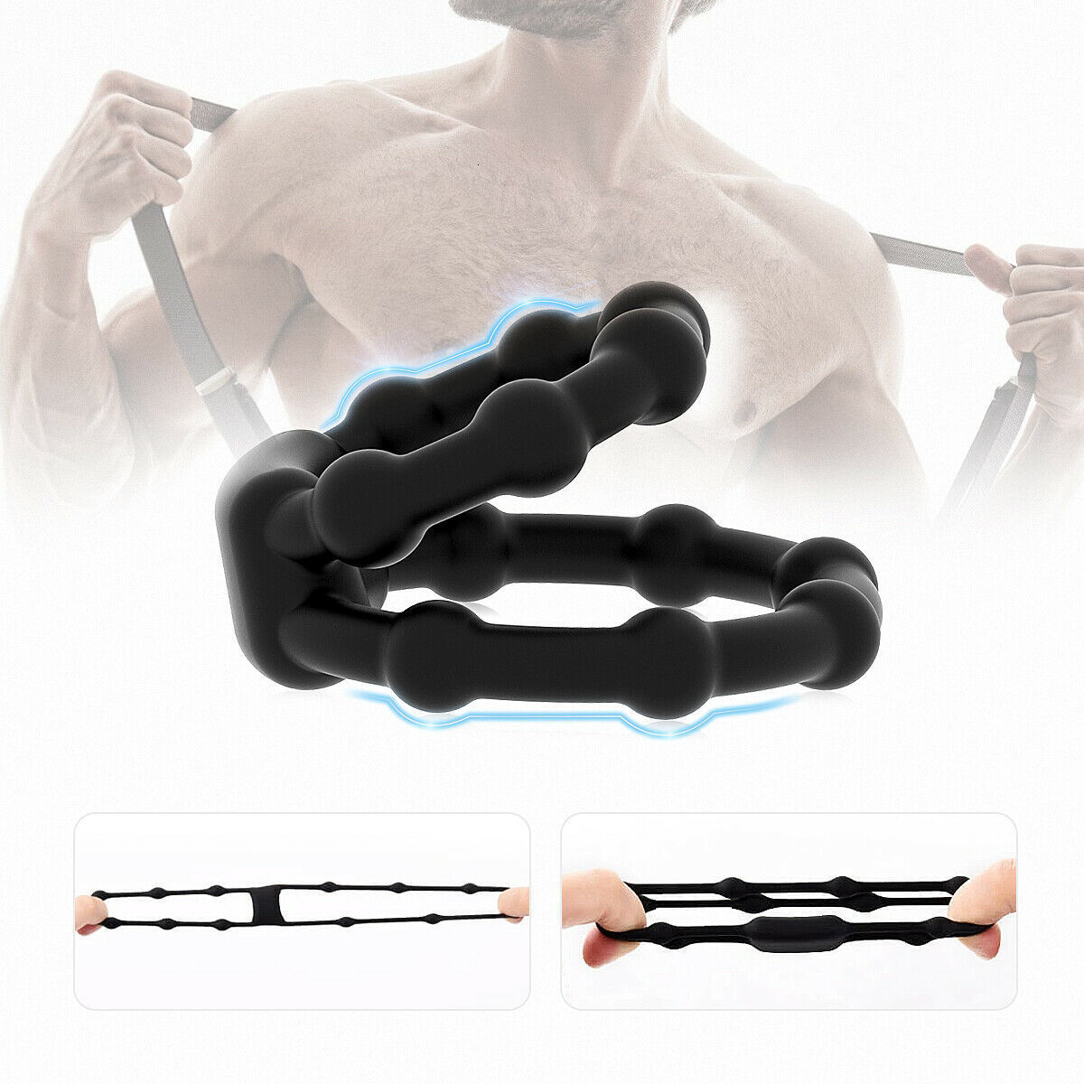 Other Health Beauty Items Semen Cock Penis Ring Flash In The Night Reusable Silicone Scrotum Enlargement Delay Ejaculation Men Masturbation Toy 221130