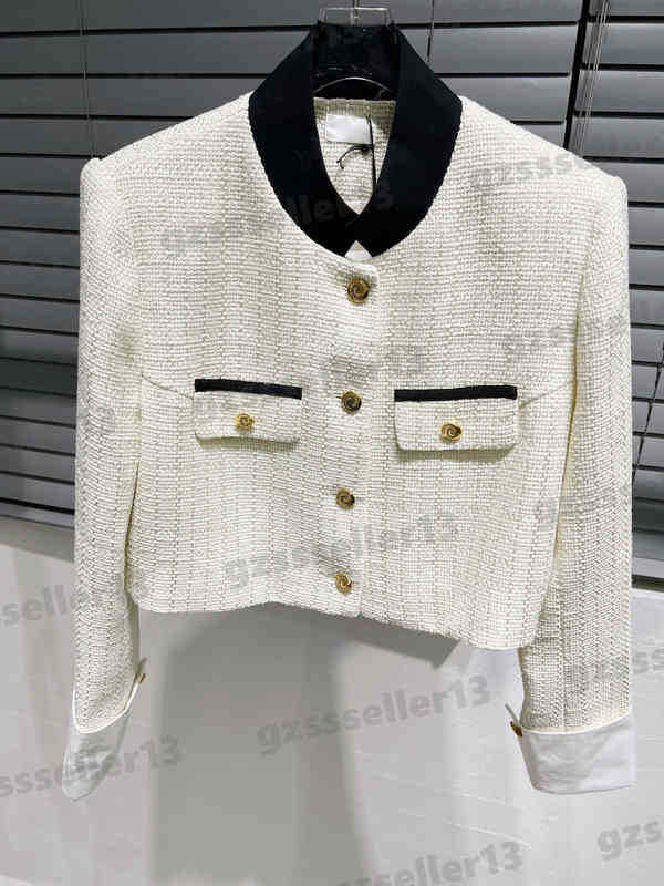 Designer Womens Jacket Ce Fashion Brand Cotton And Linen Fabric Jackets Classic Cropped Crew Neck Designer Jacket Luxury Womens Clothing, 17
Designer Womens Jacket Ce Fashion Brand Cotton And Linen Fabric Jackets Classic Cropped Crew Neck Designer Jacket Luxury Womens Clothing, 17