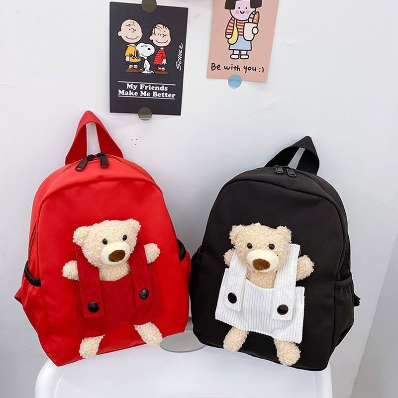 Backpacks Cartoon Plush Children Kindergarten Schoolbag Cute Animal Kids Gifts School Bags Baby Girls Boys 221129