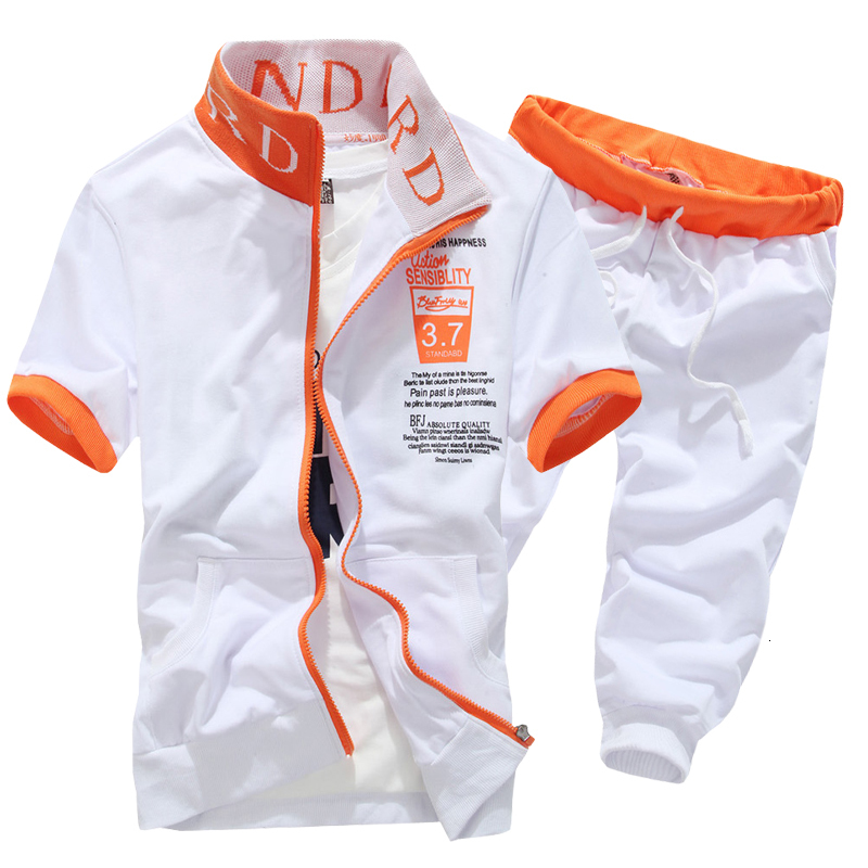 Men's Tracksuits Fashion Men Short Sleeve Tracksuit casual sporting suit hoodies and shorts M-XXL AYG276 221129