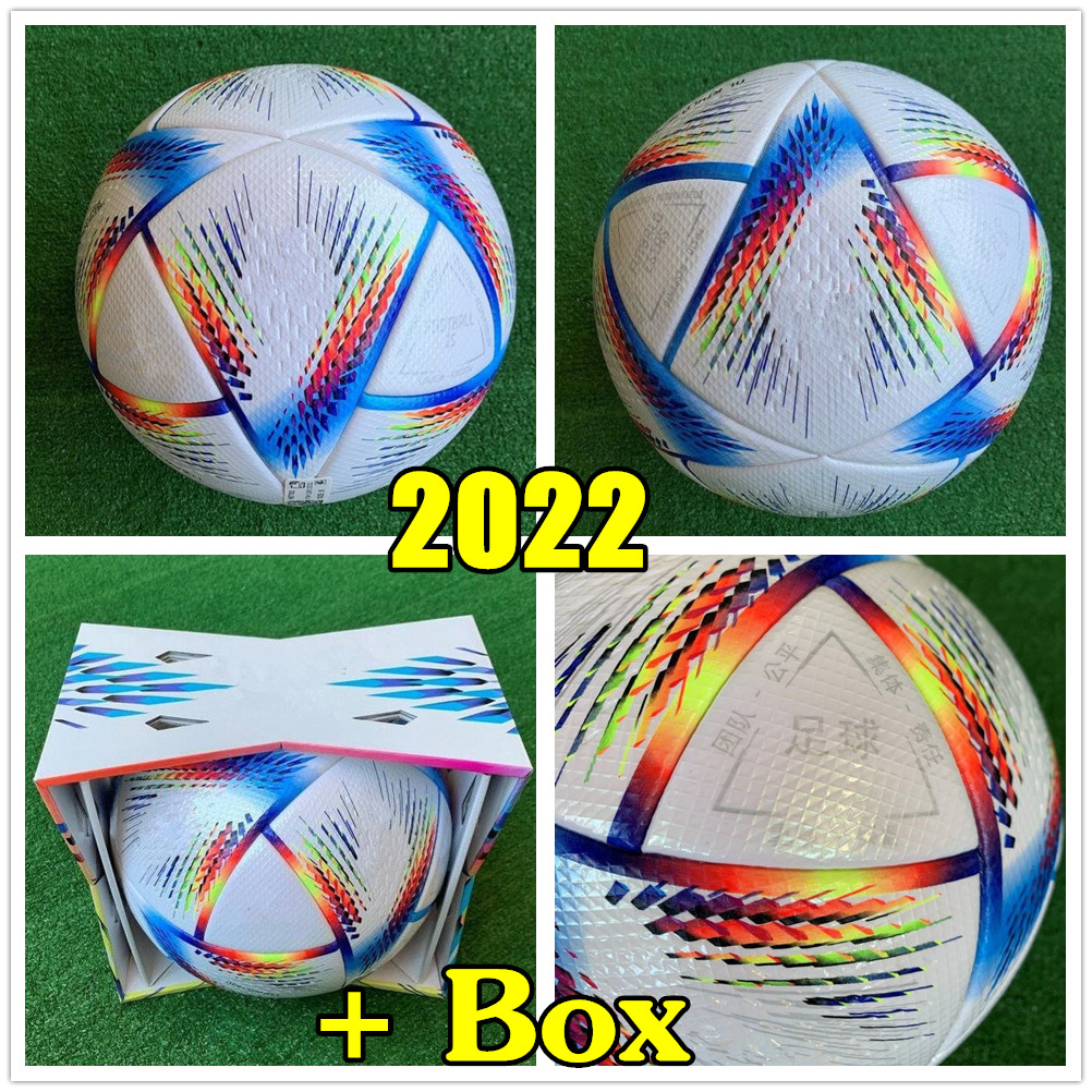 New top World 2022 Cup soccer Ball Size 5 high-grade nice match football Ship the balls without air
New top World 2022 Cup soccer Ball Size 5 high-grade nice match football Ship the balls without air
