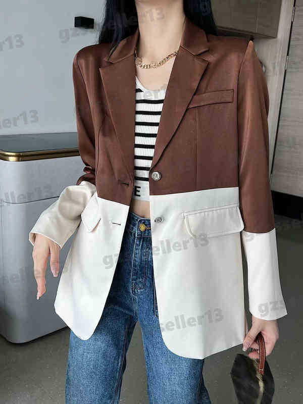 Designer Womens Jacket CE 22ss Casual Colorblock Blazer Fashion Brand High Quality Designer Jacket Luxury Womens Clothing, 14
Designer Womens Jacket CE 22ss Casual Colorblock Blazer Fashion Brand High Quality Designer Jacket Luxury Womens Clothing, 14