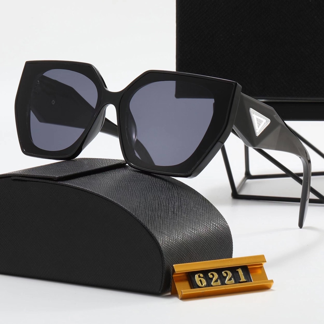 Top luxury Sunglasses polaroid lens designer womens Mens Goggle senior Eyewear For Women eyeglasses frame Vintage Metal Sun Glasses With Box leopard OS6221