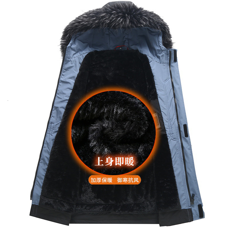 Mens Down Parkas Parka Winter Jacket Men Plus Size 12XL 11XL 10XL Fashion Thickened Coat Outerwear Male Big Coats Bandana Print 221129