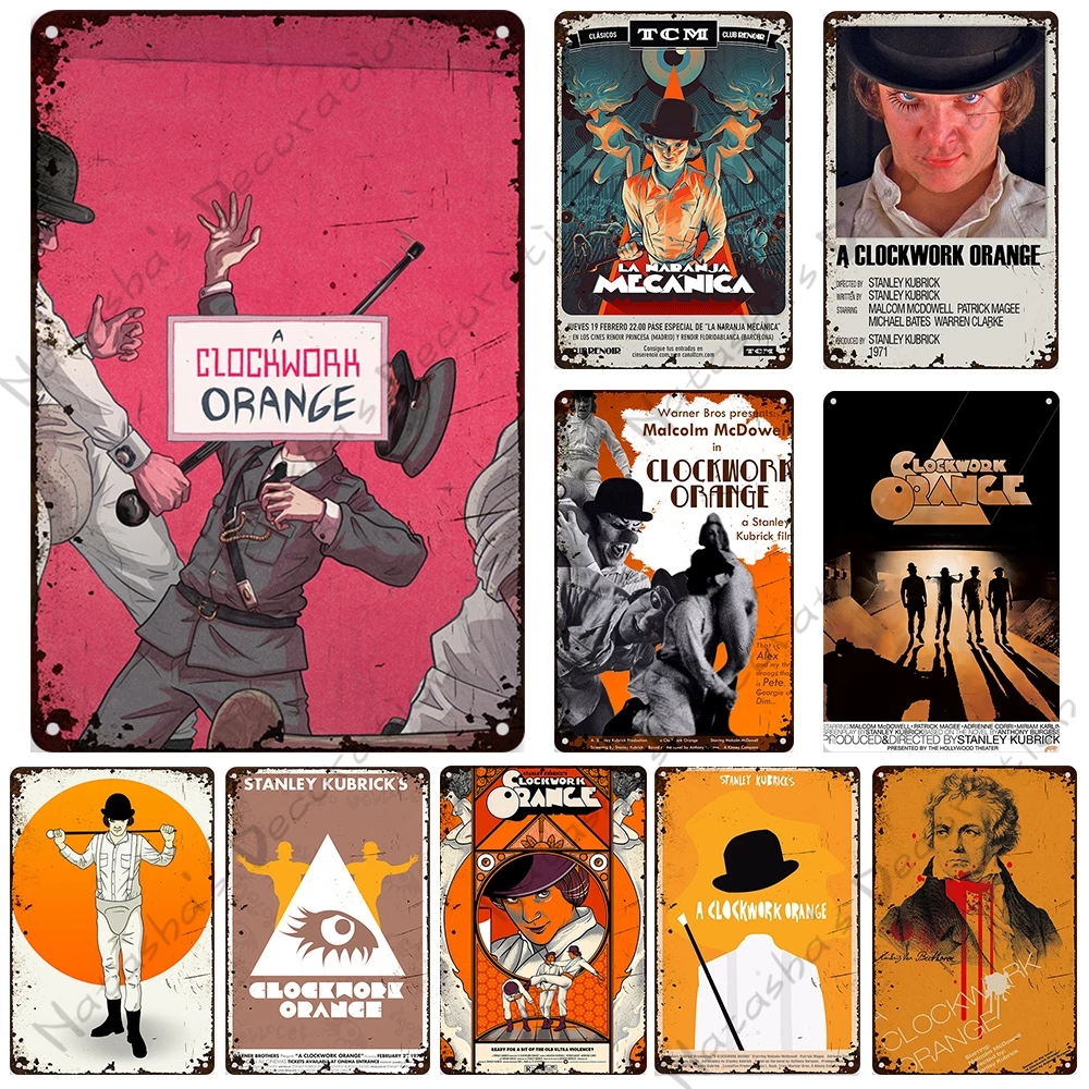 A Clockwork Orange Classic Movie Metal Painting Poster Rusty Cafe Home Bar Club Wall Tin Sign Vintage Metal Signs Old Decorative Plate Plaque Man Cave 20cmx30cm Woo
A Clockwork Orange Classic Movie Metal Painting Poster Rusty Cafe Home Bar Club Wall Tin Sign Vintage Metal Signs Old Decorative Plate Plaque Man Cave 20cmx30cm Woo
