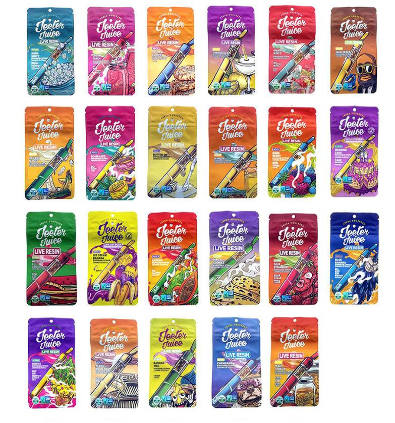 1000mg jeeter juice mylar bags empty baggies edible packaging resealable ziplock bag
1000mg jeeter juice mylar bags empty baggies edible packaging resealable ziplock bag