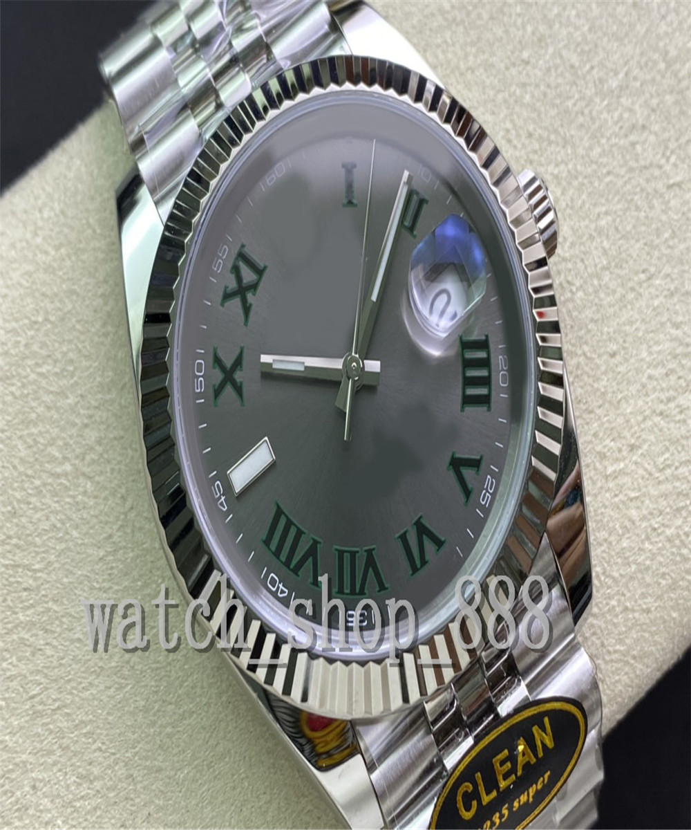 CLEAN Maker Mens Watch Better Quality Fluted Watches 41mm DATEJUST 41MM WIMBLEDON 126334 LumiNova Power Reserve CAL.3235 Movement Mechanical Automatic Men's-1
CLEAN Maker Mens Watch Better Quality Fluted Watches 41mm DATEJUST 41MM WIMBLEDON 126334 LumiNova Power Reserve CAL.3235 Movement Mechanical Automatic Men's-1
