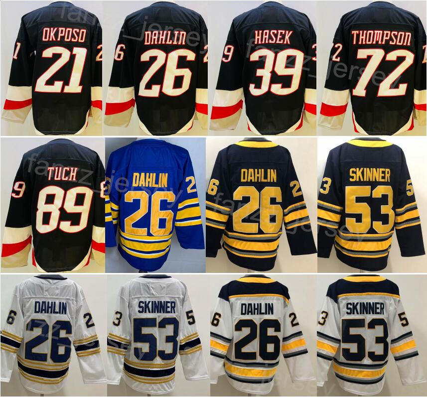 2023 Reverse Retro Hockey 53 Jeff Skinner Jersey Blank 26 Rasmus Dahlin 39 Dominik Hasek 72 Tage Thompson 89 Alex Tuch 21 Kyle Okposo Black White 2022 Heritage Classic
2023 Reverse Retro Hockey 53 Jeff Skinner Jersey Blank 26 Rasmus Dahlin 39 Dominik Hasek 72 Tage Thompson 89 Alex Tuch 21 Kyle Okposo Black White 2022 Heritage Classic
