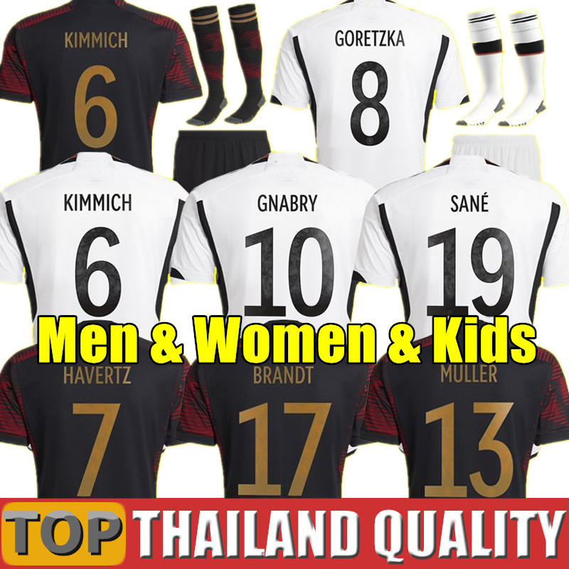 2022 GNABRY SANE soccer jerseyS KROOS DRAXLER REUS HUMMELS MULLER GOTZE football shirt germanies 22 23 women Adult Men Kids kit uniform, 2022 home - women
2022 GNABRY SANE soccer jerseyS KROOS DRAXLER REUS HUMMELS MULLER GOTZE football shirt germanies 22 23 women Adult Men Kids kit uniform, 2022 home - women