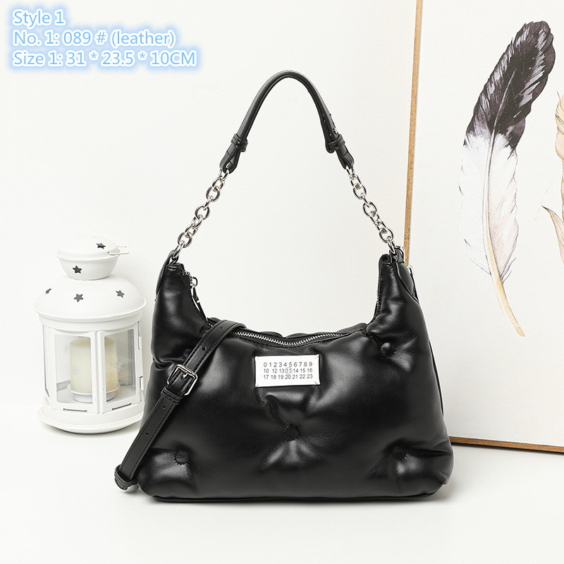 Wholesale ladies shoulder bags 2 styles simple Joker solid color leather pillow bag elegant light and comfortable fashion handbag personalized rivet coin purse, Brown-8183 # (pu)-style 2
Wholesale ladies shoulder bags 2 styles simple Joker solid color leather pillow bag elegant light and comfortable fashion handbag personalized rivet coin purse, Brown-8183 # (pu)-style 2