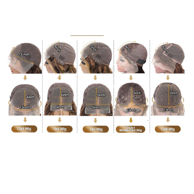 Brazilian Human Hair P4 27 Piano Color Loose Deep 13X4 Lace Front Wig 10-32inch 150% 180% 210% Density Yirubeauty
