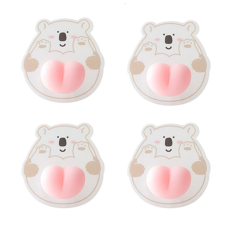 Decompression Toy 4Pcs Cute Peach White Bear Cat Pig Dog Butt Squeeze Fidget Soft Squishy Stress Relief Novelty Kids Adults DIY Bumper Sticker 221129
