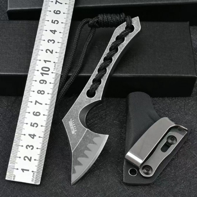 New H1129 6 knife 18 inch Mini Axes Knife and Hatchets Z wear Stone Wash Blade Full Tang Steel Handle Small Axe with Kydex Cutter Tools - view 7