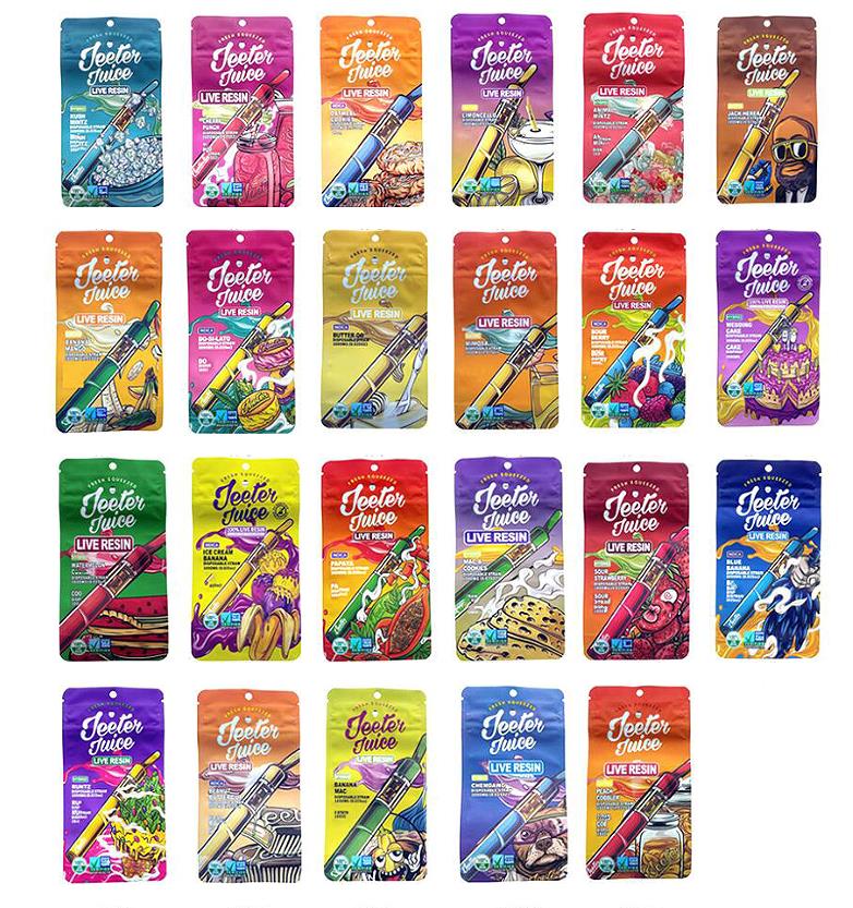 jeeter juice packaging bags 1000mg mylar bag small plastic pouches packing gummy original package bag empty Smell proof baggies wholesale
jeeter juice packaging bags 1000mg mylar bag small plastic pouches packing gummy original package bag empty Smell proof baggies wholesale