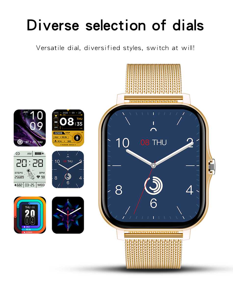 Y13 Smart Watches Men Full touch Sport Fitness Tracker Bluetooth Call SmartClock Ladies SmartWatch Women For Android IOS smart watch
