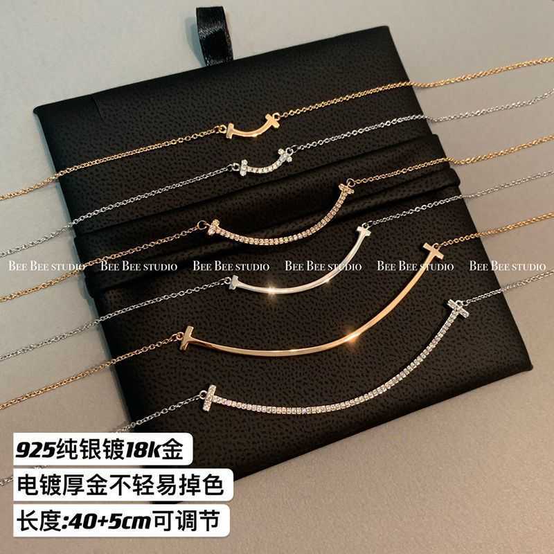 Designer Necklace Tlffany smile necklaces Seiko version t family Bracelet mini small large full diamond face Sterling Silver Plated 18k rose gold gift
Designer Necklace Tlffany smile necklaces Seiko version t family Bracelet mini small large full diamond face Sterling Silver Plated 18k rose gold gift