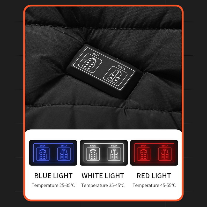 Mens Jackets 15 Heating Areas Electric Coat Usb Charging Thermal Warm Jacket Heated Hooded Outdoor Sportswear 221129