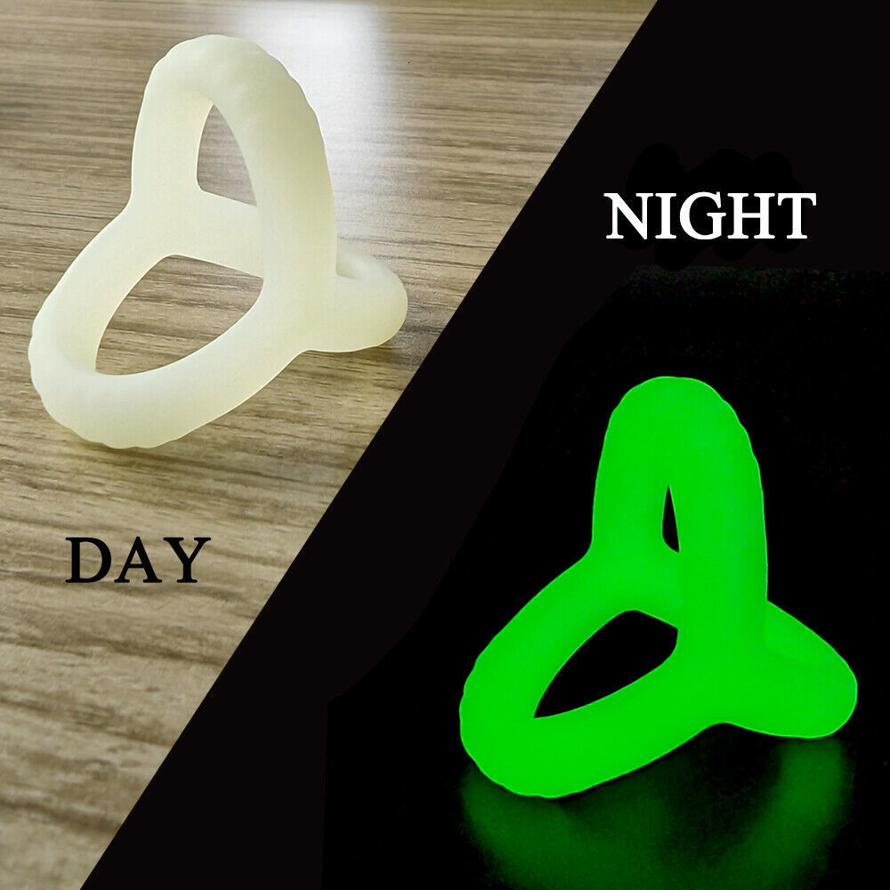 Other Health Beauty Items Semen Cock Penis Ring Flash In The Night Reusable Silicone Scrotum Enlargement Delay Ejaculation Men Masturbation Toy 221130