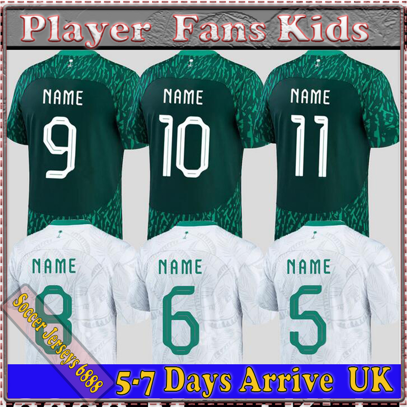 2022 Saudi soccer jerseys national team Najei Salem Al Dawsari Abudullah Alhamddan Firas Albirakan Arabia Muwallad Buraikan Faraj Shahrani football shirt, 22/23 away kit
2022 Saudi soccer jerseys national team Najei Salem Al Dawsari Abudullah Alhamddan Firas Albirakan Arabia Muwallad Buraikan Faraj Shahrani football shirt, 22/23 away kit