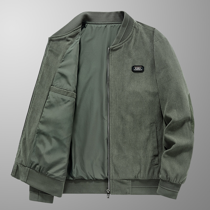 Mens Jackets Men Spring and Autumn Corduroy Baseball Jacket Retro Fashion American Street Loose Casual Bomber Coats Top Clothing 221129