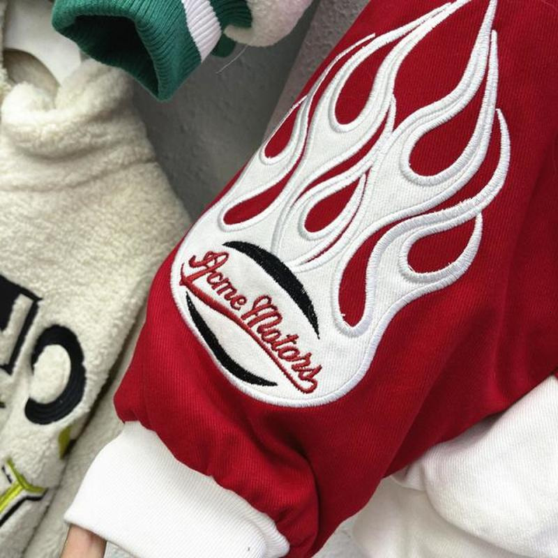 Women s Jacket Cartoon Embroidery Harajuku Patch Coat Winter Warm Baseball Female Streetwear Hip Hop Loose Outwear 221130