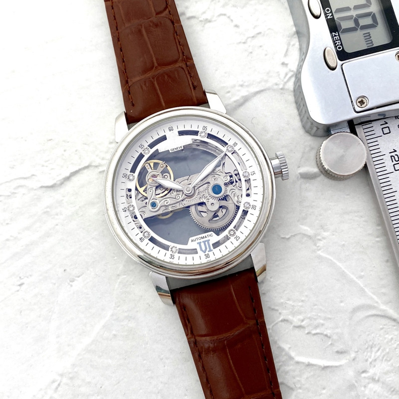 Men Watch Stainless Steel tourbillon Two stitches Luxury Brand 42mm Automatic mechanical Watches leather Strap PAT Fashion
Men Watch Stainless Steel tourbillon Two stitches Luxury Brand 42mm Automatic mechanical Watches leather Strap PAT Fashion