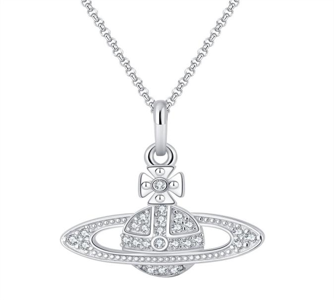 Vivian Women silvery Jewelry Saturn Pendant Necklace Designer Collar Chain Vivienne Gift2726976
Vivian Women silvery Jewelry Saturn Pendant Necklace Designer Collar Chain Vivienne Gift2726976