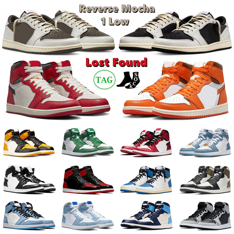 OG Retro 1 Basketball Shoes Men Women Lost Found 1s Low Reverse Mocha Sail Black Taxi Starfish Gorge Green Chicago Mens Trainer Sport Sneakers, #35
OG Retro 1 Basketball Shoes Men Women Lost Found 1s Low Reverse Mocha Sail Black Taxi Starfish Gorge Green Chicago Mens Trainer Sport Sneakers, #35