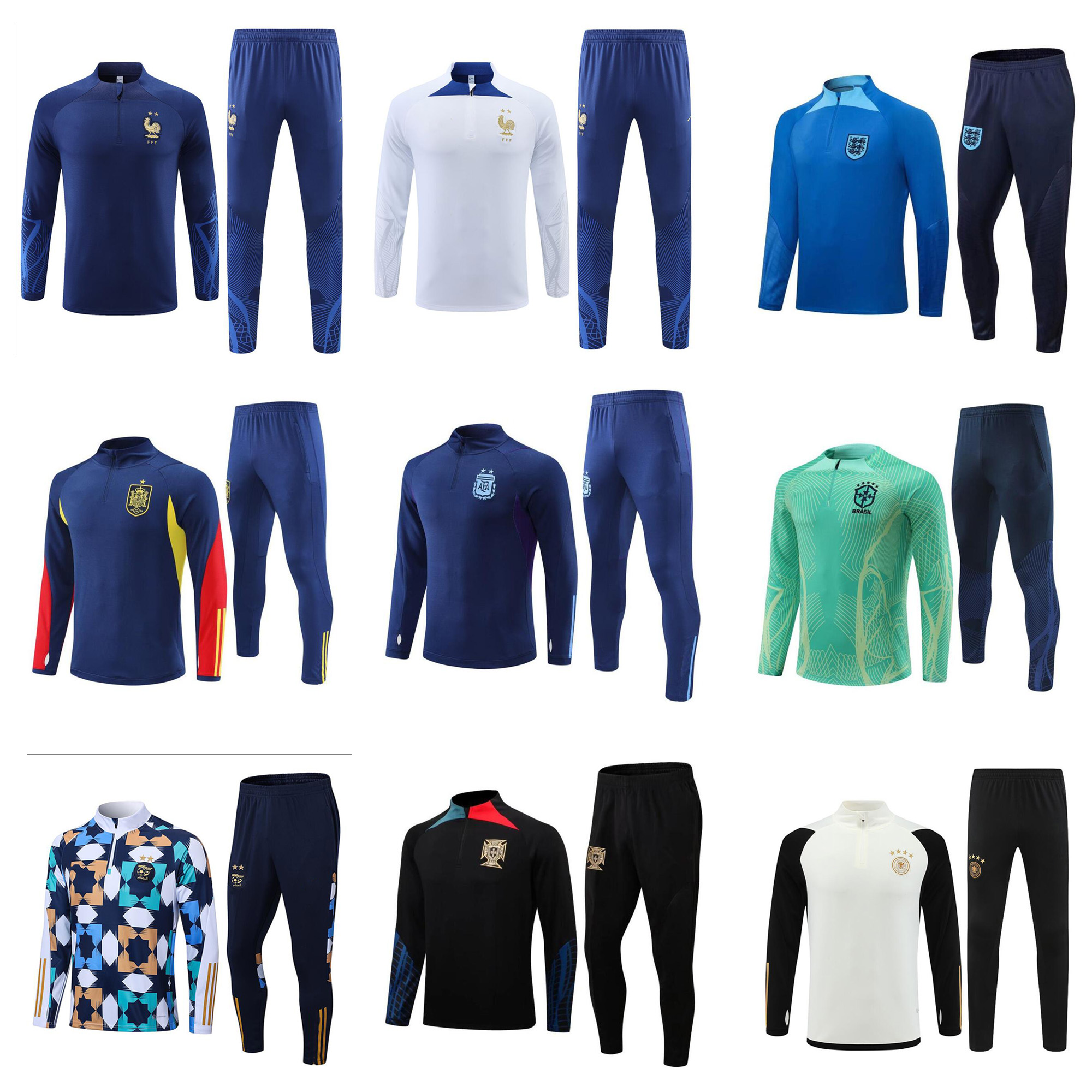 2022 World Cup tracksuit Germany Spain Netherlands England Brazil Argentina FRENCH kid and men training suit long sleeve Football soccer Jersey kit uniform chandal, 1#
2022 World Cup tracksuit Germany Spain Netherlands England Brazil Argentina FRENCH kid and men training suit long sleeve Football soccer Jersey kit uniform chandal, 1#