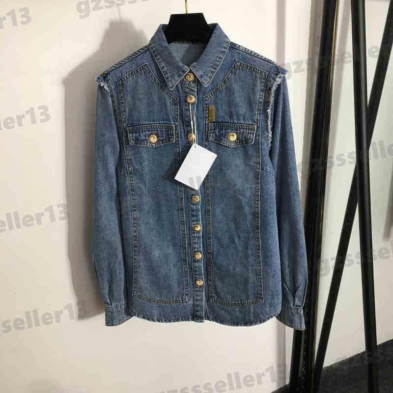 Womens Denim Jacket Blm Luxury Designer Blue High Quality Metal Button Jackets Fashion Brand Autumn Jackets Womens Clothing
Womens Denim Jacket Blm Luxury Designer Blue High Quality Metal Button Jackets Fashion Brand Autumn Jackets Womens Clothing