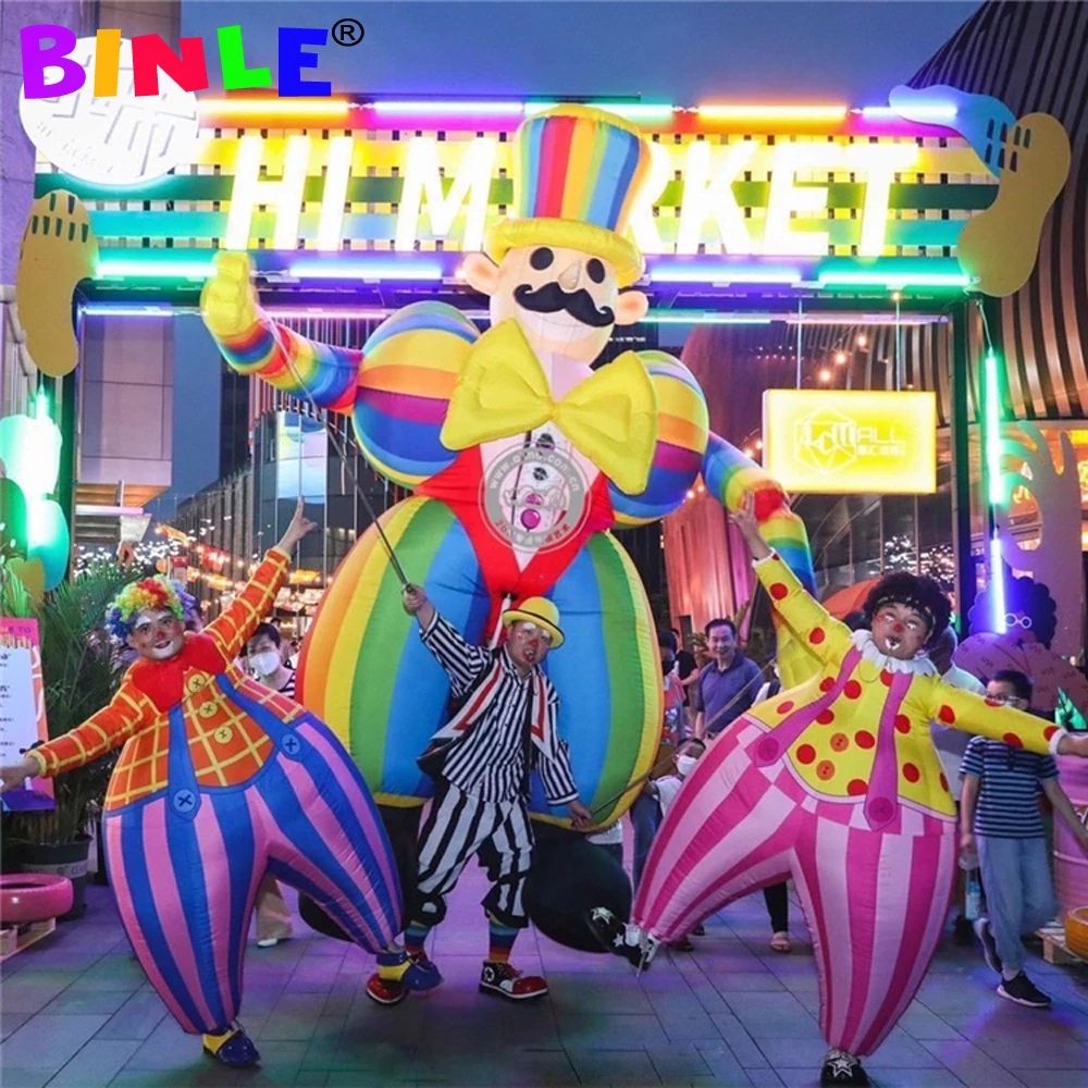 Rainbow Giant Inflatable Clown Costume Adults Joker Puppet Super Circus Props For Adults Carnival Parade Decoration
Rainbow Giant Inflatable Clown Costume Adults Joker Puppet Super Circus Props For Adults Carnival Parade Decoration