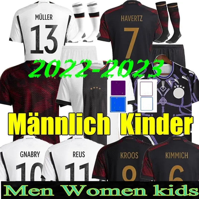 2022 Germanies Soccer Jerseys SANE GORETZKA MULLER GERMANe Football shirt GOTZE MOUKOKO Gnabry REUS MUSIALA 22 23 men kids kit women uniform fans player version, 22-23 away
2022 Germanies Soccer Jerseys SANE GORETZKA MULLER GERMANe Football shirt GOTZE MOUKOKO Gnabry REUS MUSIALA 22 23 men kids kit women uniform fans player version, 22-23 away
