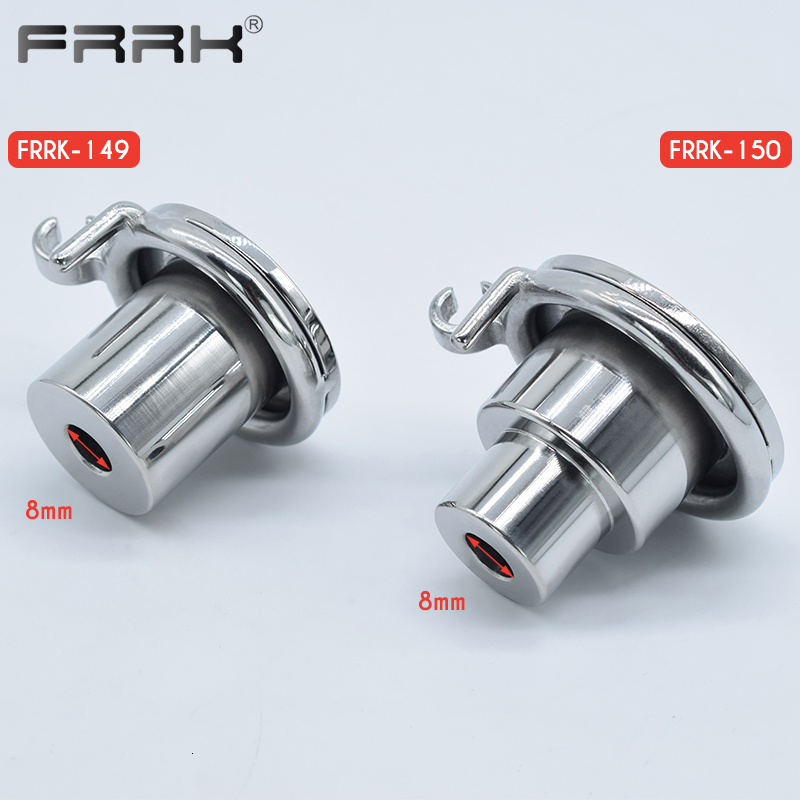 Cockrings FRRK Inverted Plugged Cylinder Chastity Cage with Bondage Belt for Couple Stainless Steel Cock Penis Rings Adults Sex Toys Shop 221130