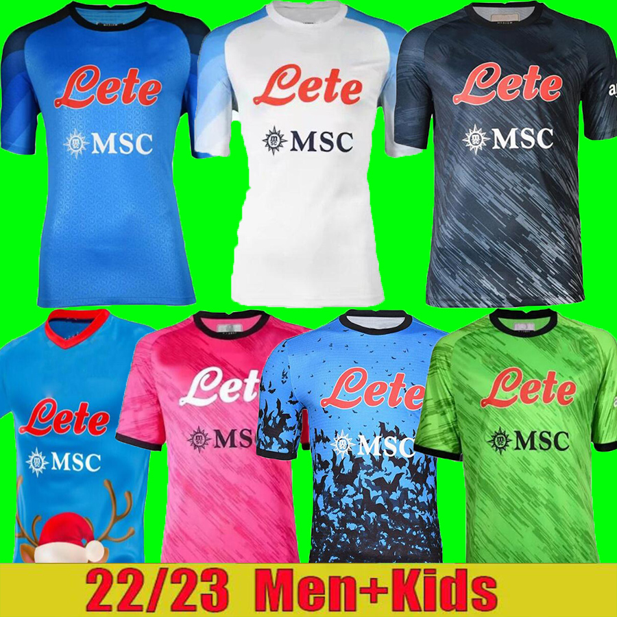22 23 Napoli soccer jerseys MEN KIT KIDS SETS Maglia Naples 2022 2023 KVARATSKHELIA ZIELINSKI MARADONA MIN JAE football shirt Christmas LOZANO SSC Halloween Uniform, 22/23 away
22 23 Napoli soccer jerseys MEN KIT KIDS SETS Maglia Naples 2022 2023 KVARATSKHELIA ZIELINSKI MARADONA MIN JAE football shirt Christmas LOZANO SSC Halloween Uniform, 22/23 away