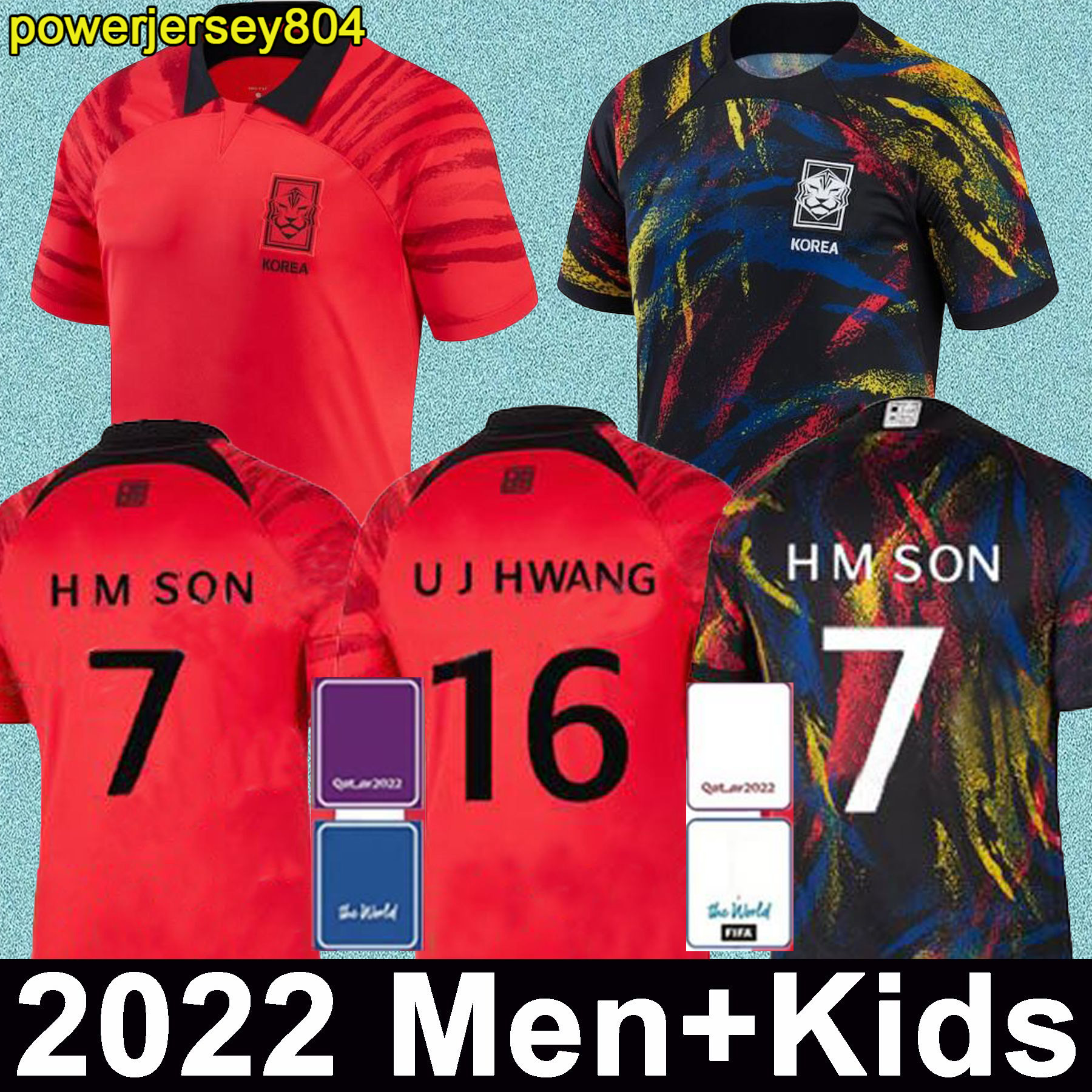 2022 South Korea soccer jerseys 22/23 Home Red SON KIM HWANG LEE JEONG SUNG LEE KWON National team shirt Football uniform 1130267, Long away
2022 South Korea soccer jerseys 22/23 Home Red SON KIM HWANG LEE JEONG SUNG LEE KWON National team shirt Football uniform 1130267, Long away