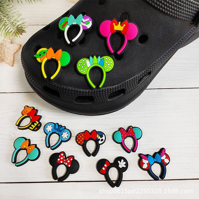 Anime charms wholesale cute mouse ears headband cartoon croc charms shoe accessories pvc decoration buckle soft rubber clog charms fast ship, Equally mixed colors
Anime charms wholesale cute mouse ears headband cartoon croc charms shoe accessories pvc decoration buckle soft rubber clog charms fast ship, Equally mixed colors