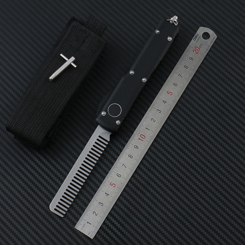 Tactical Beard Comb UT Knife Pocket EDC D2 Blade Aviation Aluminum HandlePrecise CNC Process Custom Automatic Tools US Style UTX85
Tactical Beard Comb UT Knife Pocket EDC D2 Blade Aviation Aluminum HandlePrecise CNC Process Custom Automatic Tools US Style UTX85