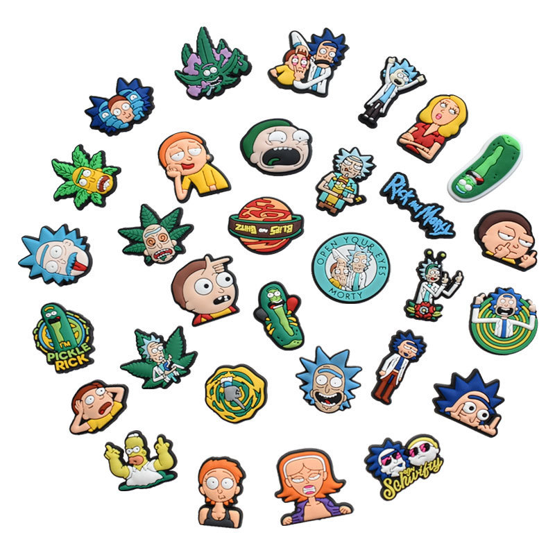 Anime charms wholesale funny movies rick and morty funny characters cartoon croc charms shoe accessories pvc decoration buckle soft rubber clog charms fast ship, Equally mixed colors
Anime charms wholesale funny movies rick and morty funny characters cartoon croc charms shoe accessories pvc decoration buckle soft rubber clog charms fast ship, Equally mixed colors