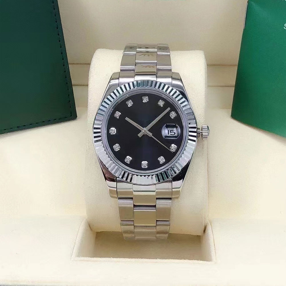 Mens Watches Automatic Mechanical Watch 36mm 40mm Folding Clasp Diamond-Set Surface Womens Wristwatches Luxury Wristwatch Gift, Color 1 gold and silver strap
Mens Watches Automatic Mechanical Watch 36mm 40mm Folding Clasp Diamond-Set Surface Womens Wristwatches Luxury Wristwatch Gift, Color 1 gold and silver strap