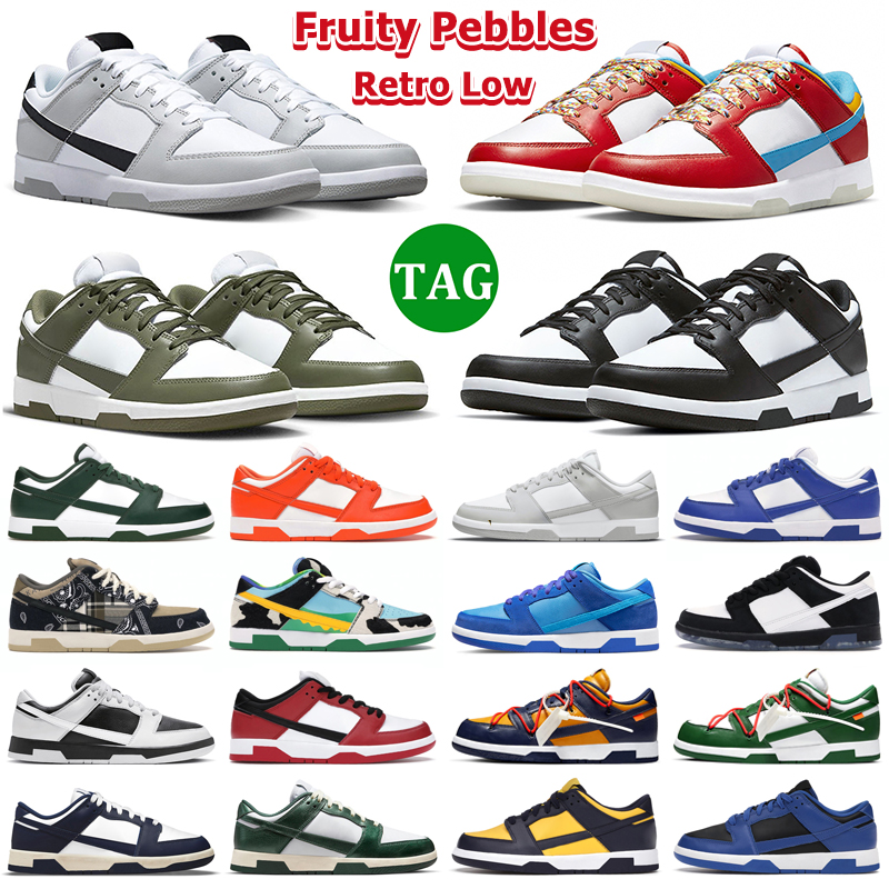 Retro Low Shoes Casual Sneakers Men Women White Black Panda Fruity Pebbles Medium Olive Grey Fog Kentucky Michigan Arizona State Flat Mens Trainers, 24
Retro Low Shoes Casual Sneakers Men Women White Black Panda Fruity Pebbles Medium Olive Grey Fog Kentucky Michigan Arizona State Flat Mens Trainers, 24