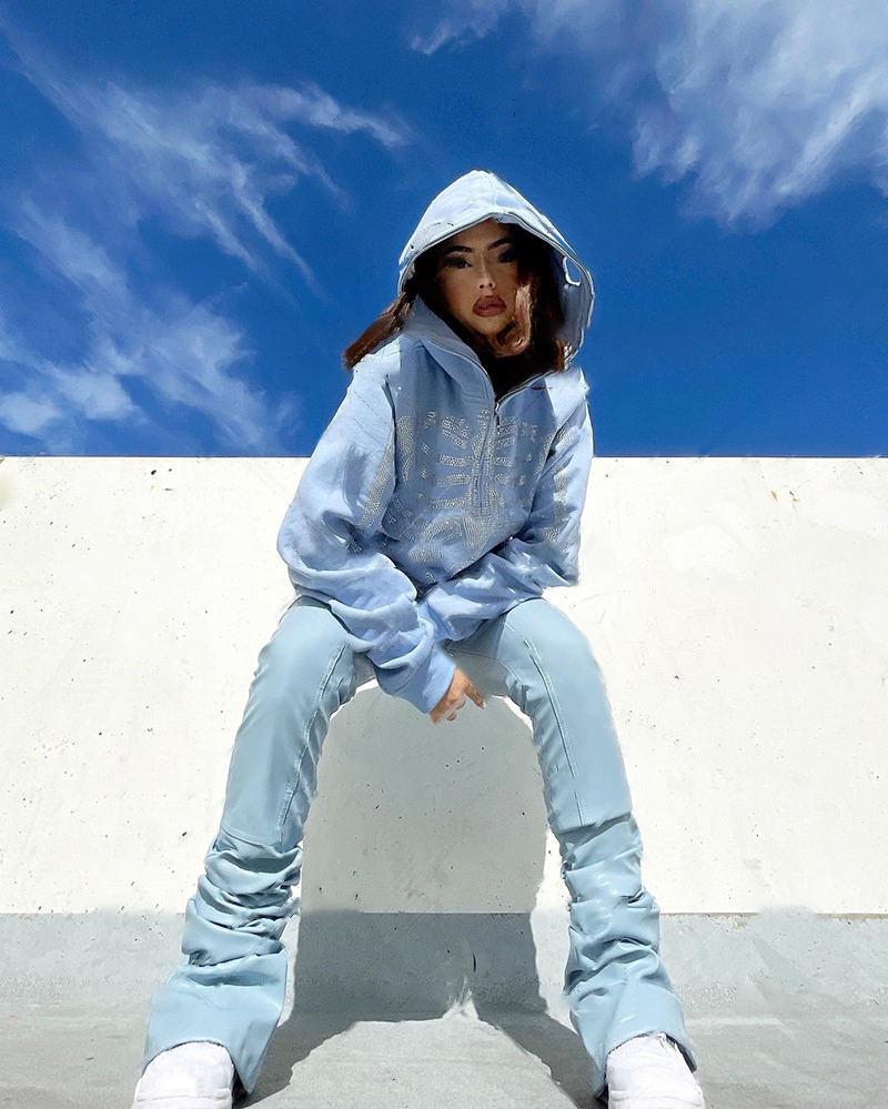 Women's Hoodies Sweatshirts Skull Zip Up Hoodie Harajuku Hooded Sweatshirt Streetwear Hip Hop Gothic Oversized Women Jackets Coat Y2k Clothes 221