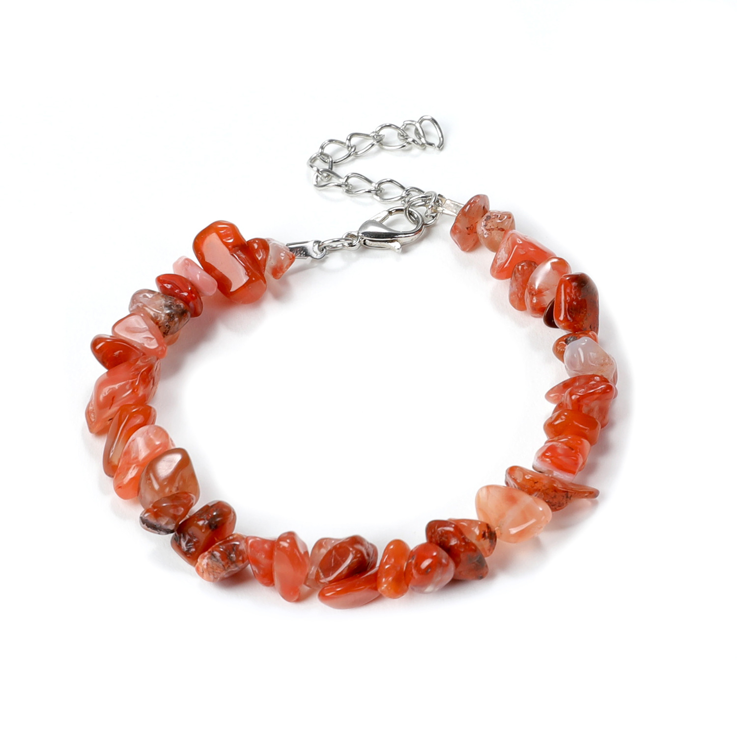Natural Gem Stone Beaded Bracelets Irregular Amethyst Fluorite Crystal Chip Bracelet Bangles Quartz Wristband for Women
