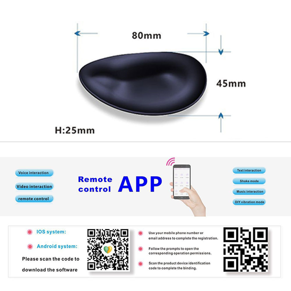 Vibrators Portable Panty Vibrator Invisible Vibrating Egg Clitoral Stimulator 10 Modes Sex Toys for Woman APP Bluetooth Wireless Control 221130