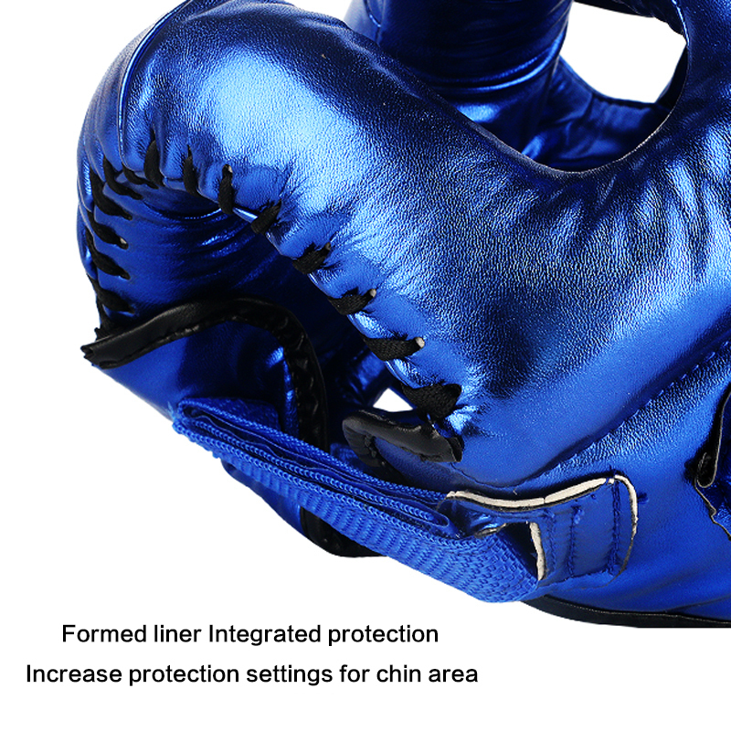 Protective Gear Quality PU Leather Boxing Helmet Head Protectors Adult Child Professional Competition Headgear MMA Muay Thai Kickboxing Helmets 221130