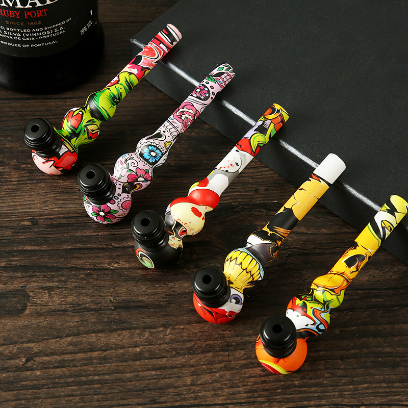 Zinc Alloy Metal Pipe Transfer Printing Color Convenient And Removable Hand Pipes Height 119mm Pipes For Retail Or Wholesale
Zinc Alloy Metal Pipe Transfer Printing Color Convenient And Removable Hand Pipes Height 119mm Pipes For Retail Or Wholesale